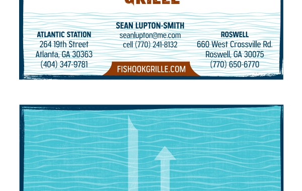 Fishook Grille Business Card