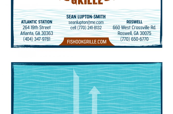 Fishook Grille Business Card
