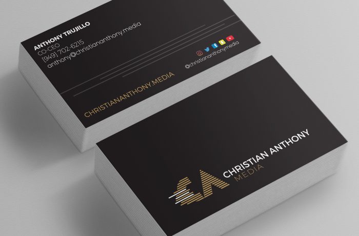 Christian Anthony Media Logo Design & Business Card